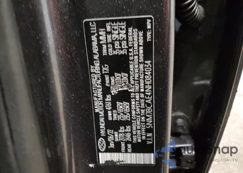 5NMJBCAE4NH084034